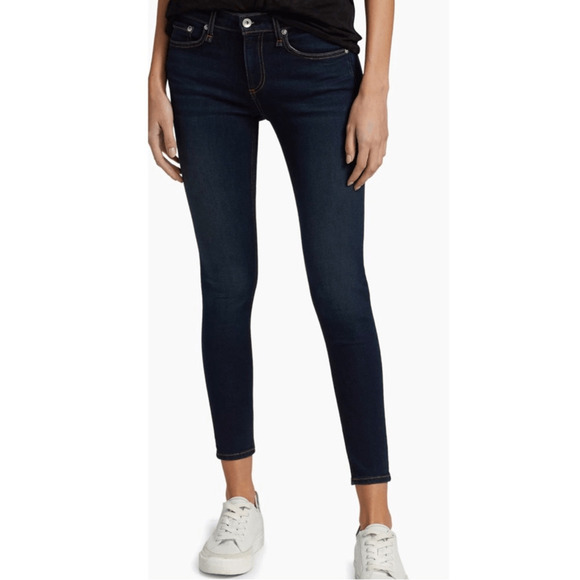 NEW Rag & Bone Cate Jeans Skinny Dark Blue RN# 108879 Mid Rise Size 29 - Picture 5 of 12